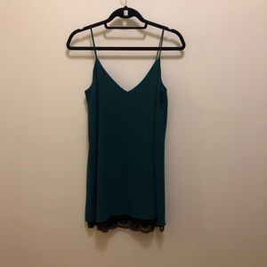 Teal Slip Dress